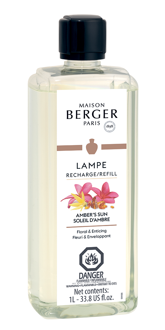 levenslang Zwart Belofte Amber's Sun Liter Lampe Berger Oil – Accents on Gifts