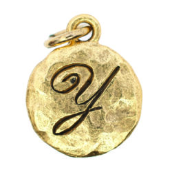 Gold Monogram Y by Beaucoup Designs