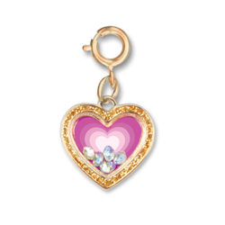 Charm It! Heart Shaker Gold Tone Charm by High IntenCity CICC1293