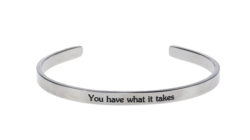 Message Cuff Bracelet by Ganz: You have what it takes