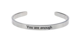 Message Cuff Bracelet by Ganz: You are enough