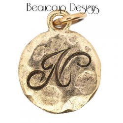 Gold Monogram N by Beaucoup Designs