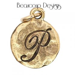 Gold Monogram P by Beaucoup Designs