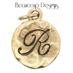 Gold Monogram R by Beaucoup Designs