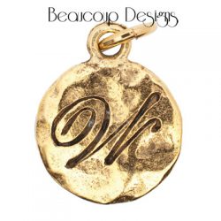 Gold Monogram W by Beaucoup Designs