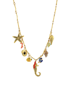 Seahorse & Sealife Charm Necklace